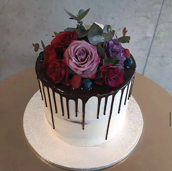 Torte Rosen Schokospiegel